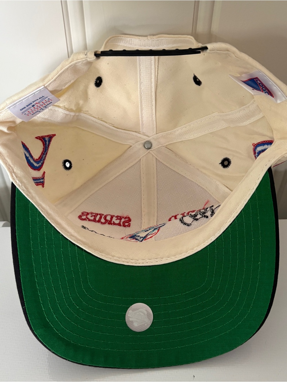 Vintage Toronto Blue Jays 1993 World Series Championship Logo 7 Snapback Hat NWT - Picture 11 of 14